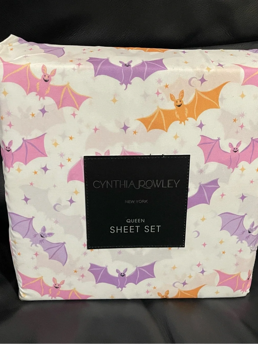 Halloween CYNTHIA ROWLEY Happy Bats Queen Sheet Set